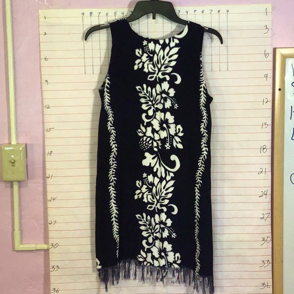 KOKO KNOT - women’s mini dress sz S dark blue & wht - Picture 3 of 5